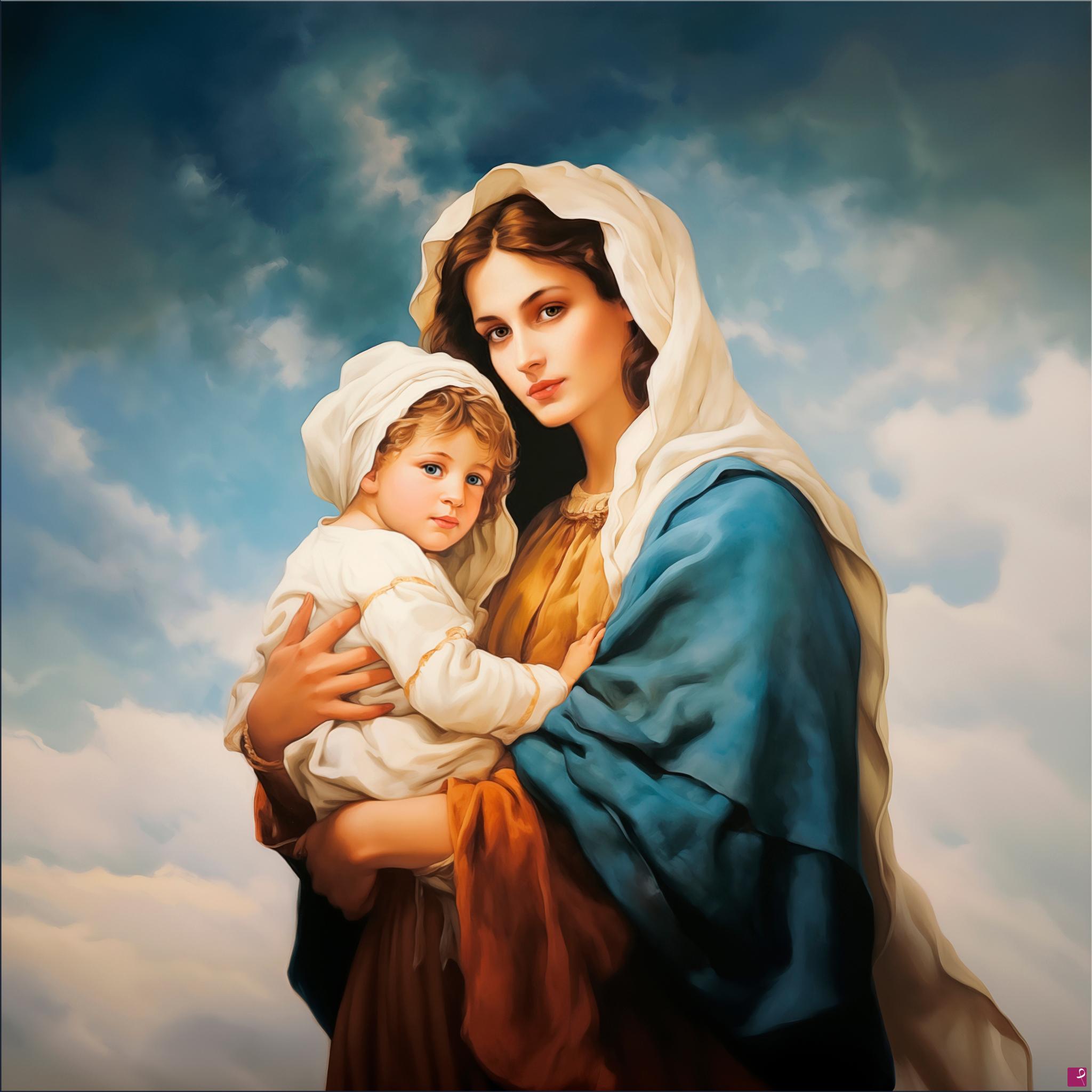 quadri in vendita online - Madonna della protezione