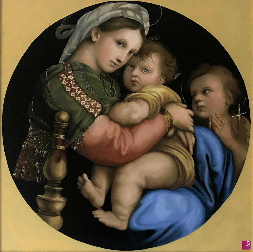 quadri in vendita online - Madonna della seggiola