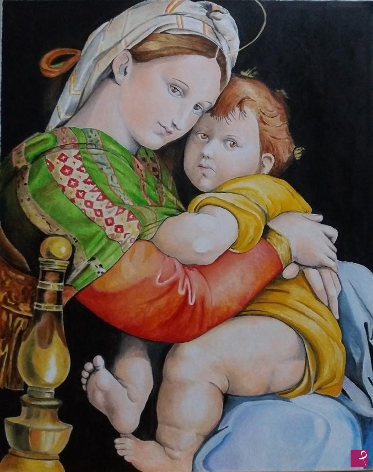 quadri in vendita online - Madonna della seggiola