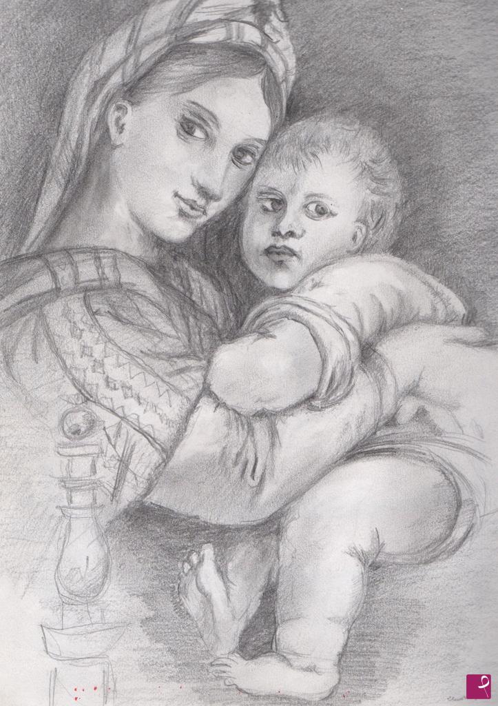 quadri in vendita online - Madonna della seggiola