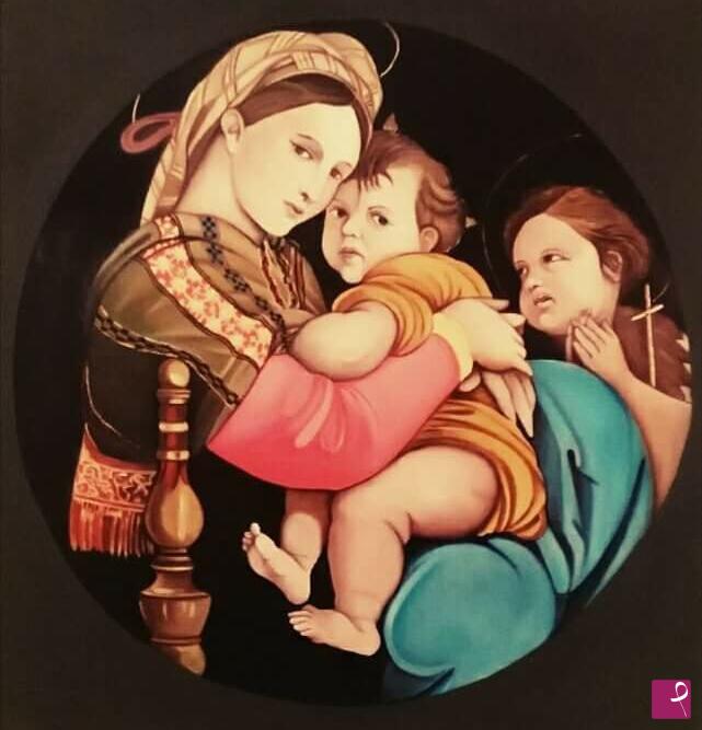 quadri in vendita online - Madonna della seggiola 