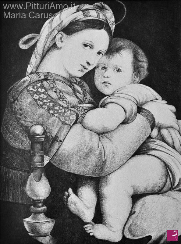 quadri in vendita online - Madonna della Seggiola