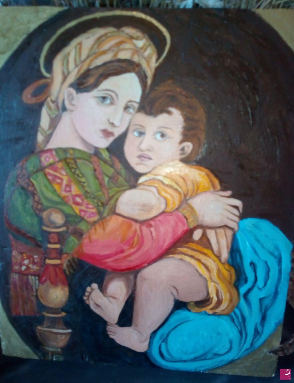 quadri in vendita online - Madonna della seggiola