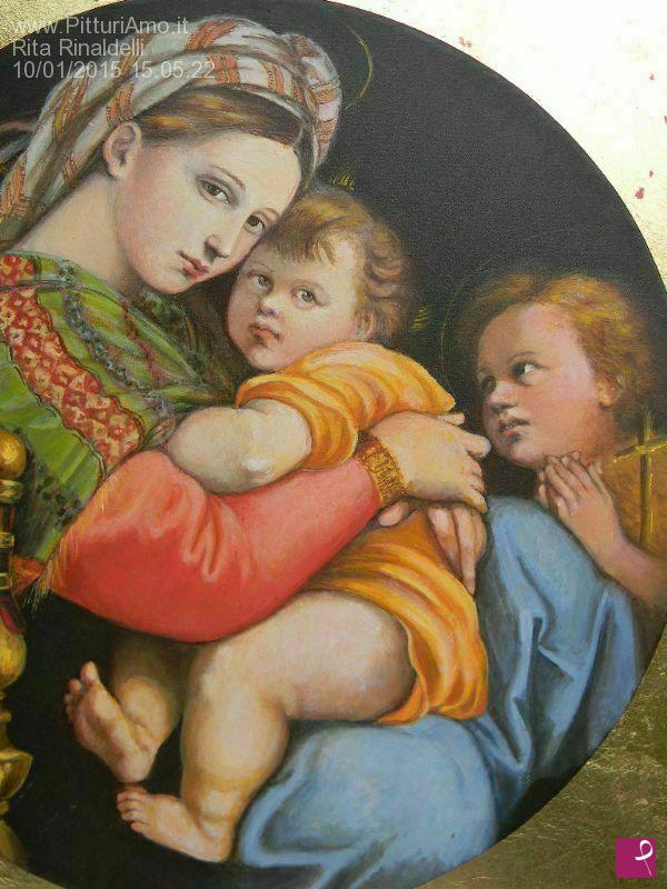 quadri in vendita online - madonna della seggiola