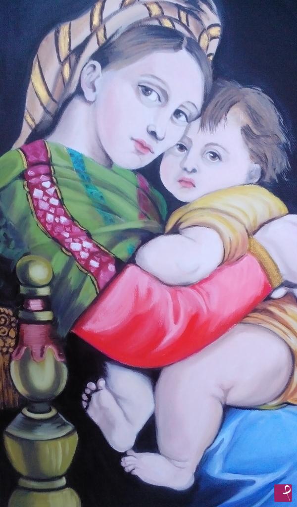 quadri in vendita online - Madonna della seggiola
