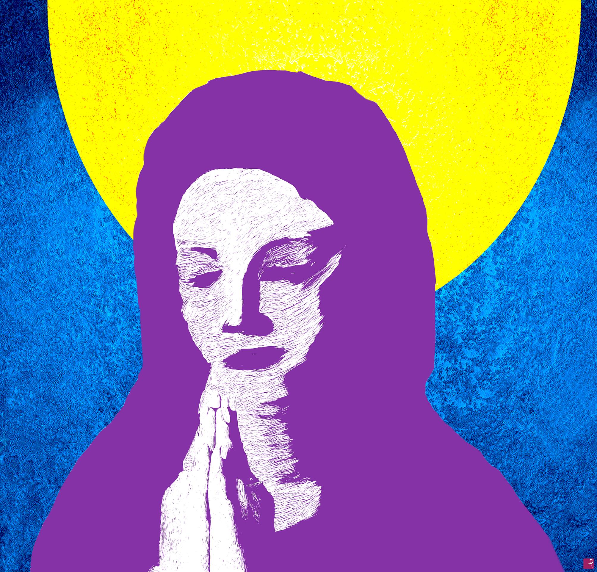 quadri in vendita online - Madonna della Semplicità (Versione Pop) - Edizione Limitata a 50