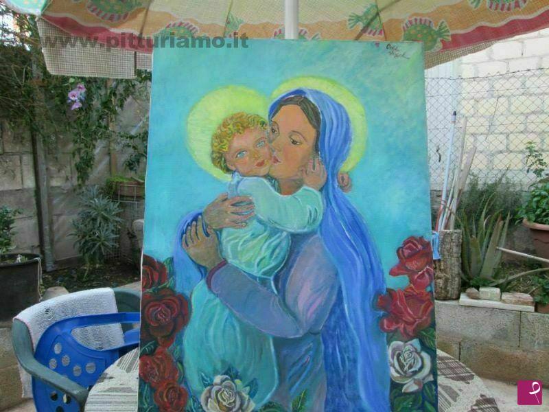 quadri in vendita online - MADONNA DELLE ROSE