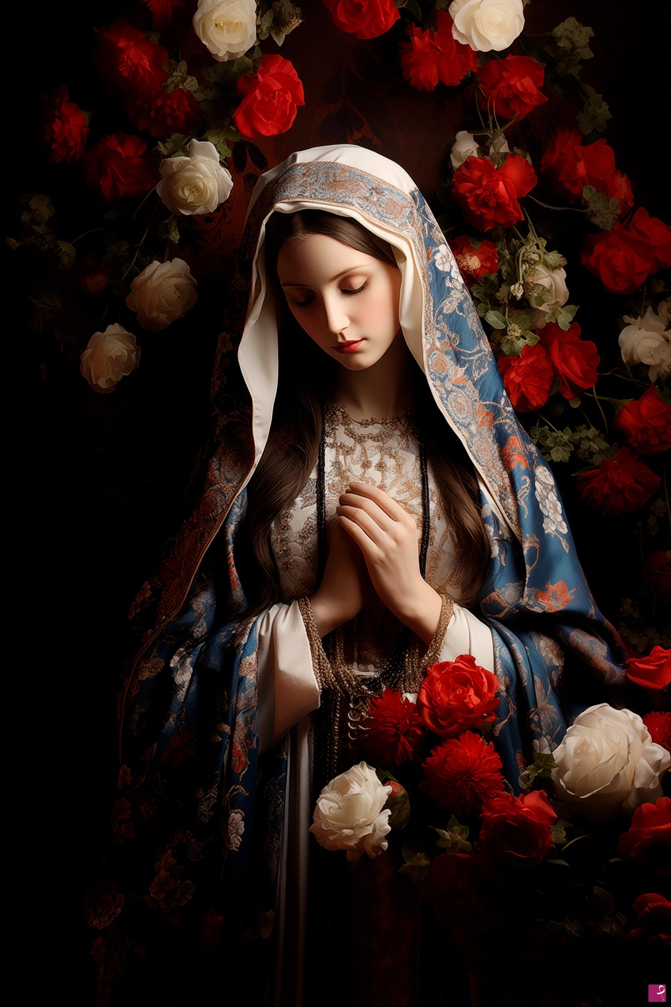 quadri in vendita online - Madonna delle Rose