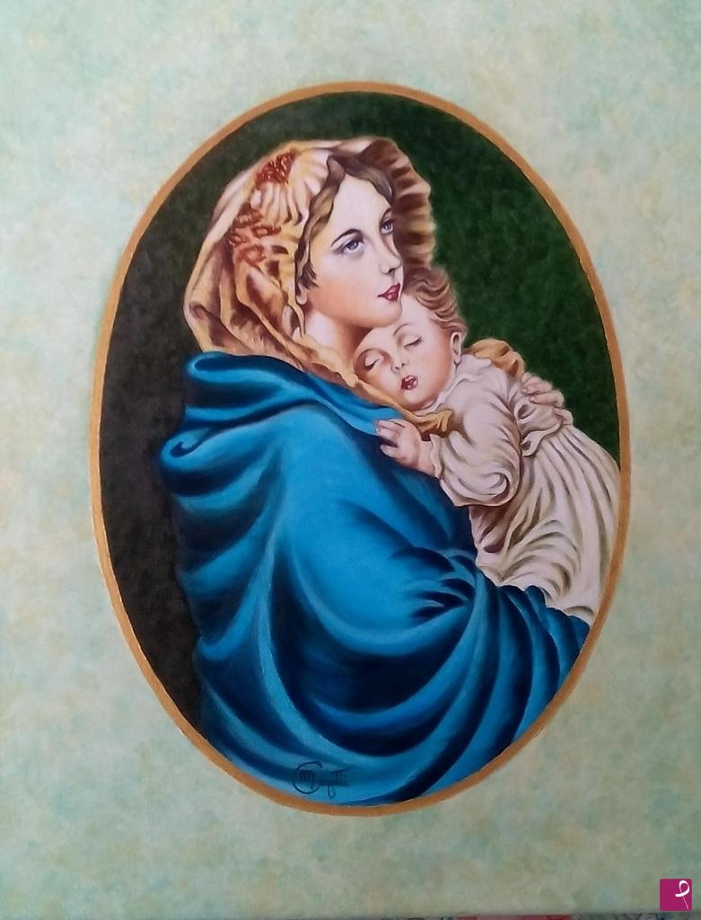 quadri in vendita online - Madonna delle vie. Omaggio a Ferruzzi