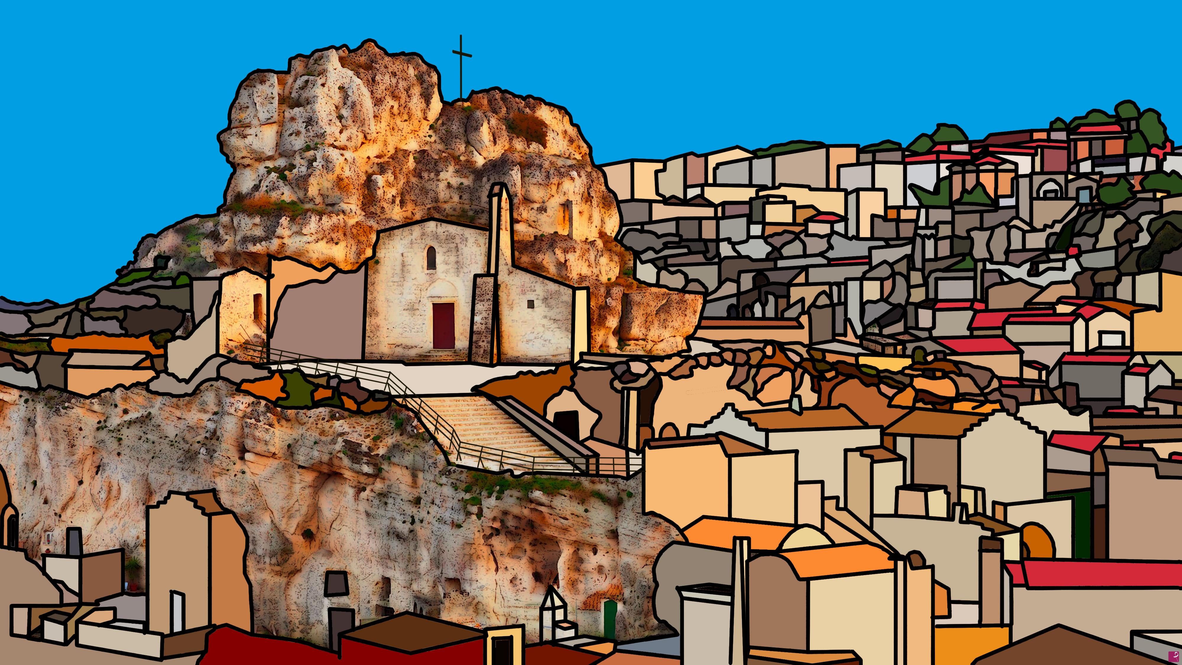 quadri in vendita online - Madonna di Idris a Matera