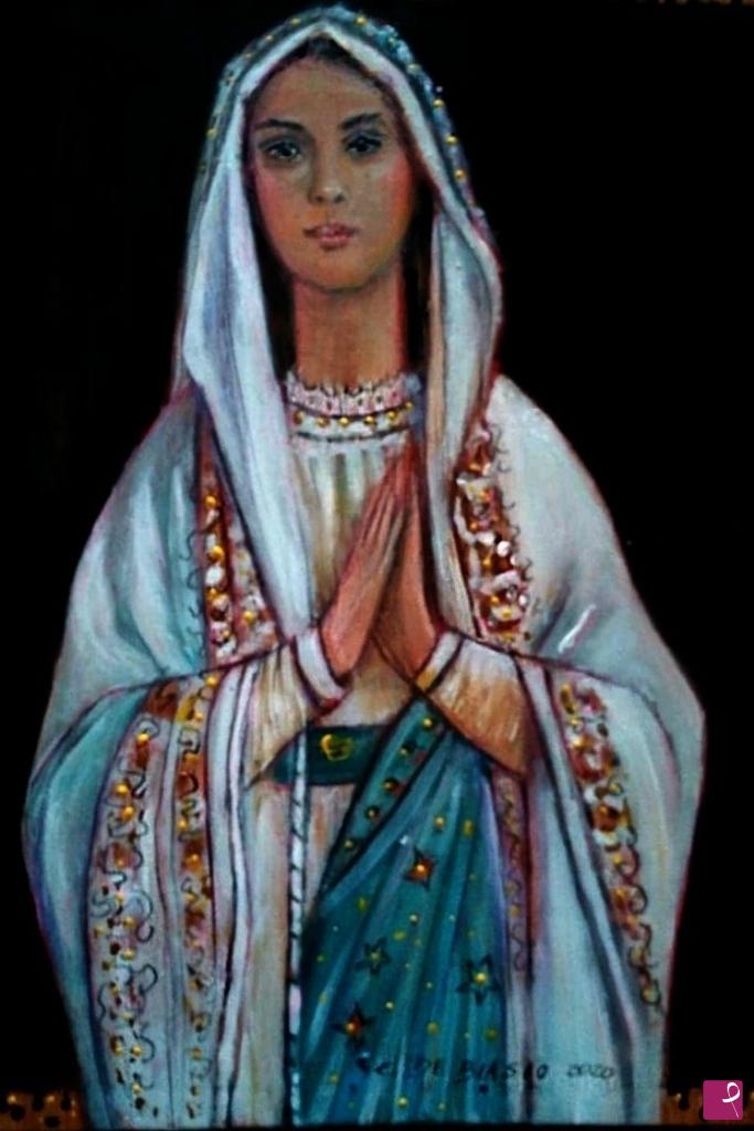 quadri in vendita online - Madonna  di  lourdes