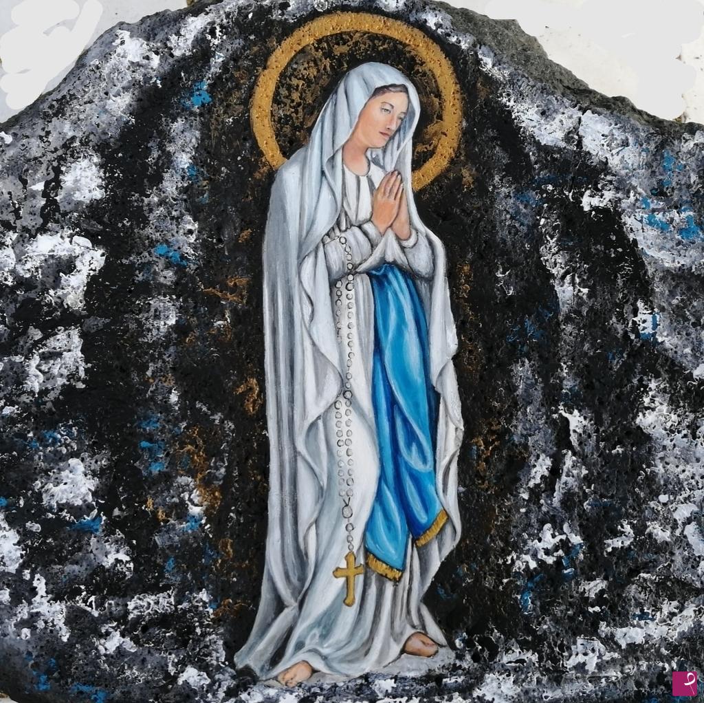 quadri in vendita online - Madonna di Lourdes 