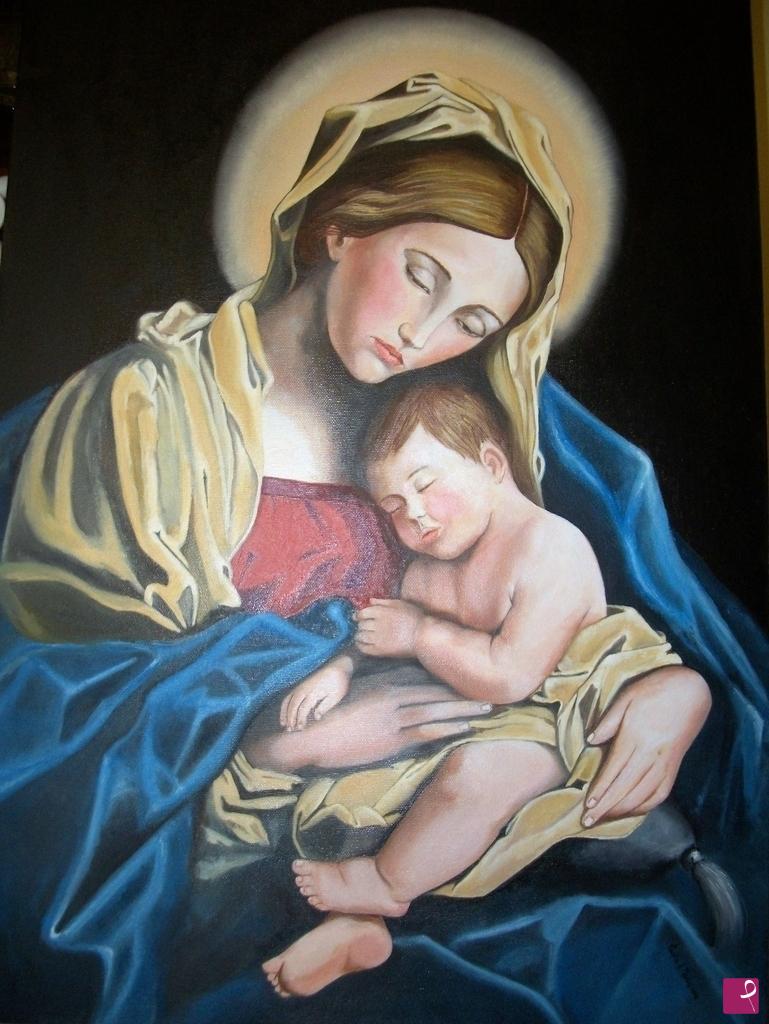 quadri in vendita online - MADONNA E BAMBINO