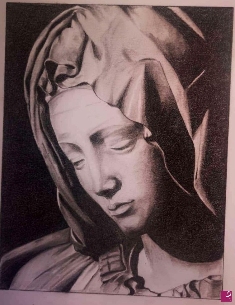 quadri in vendita online - Madonna "La Pietà di Michelangelo" 