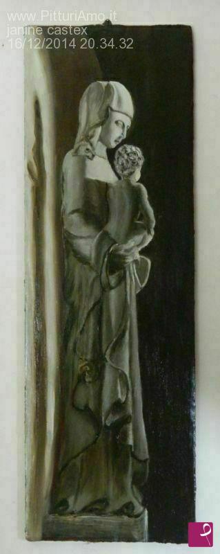 quadri in vendita online - madonna medievale
