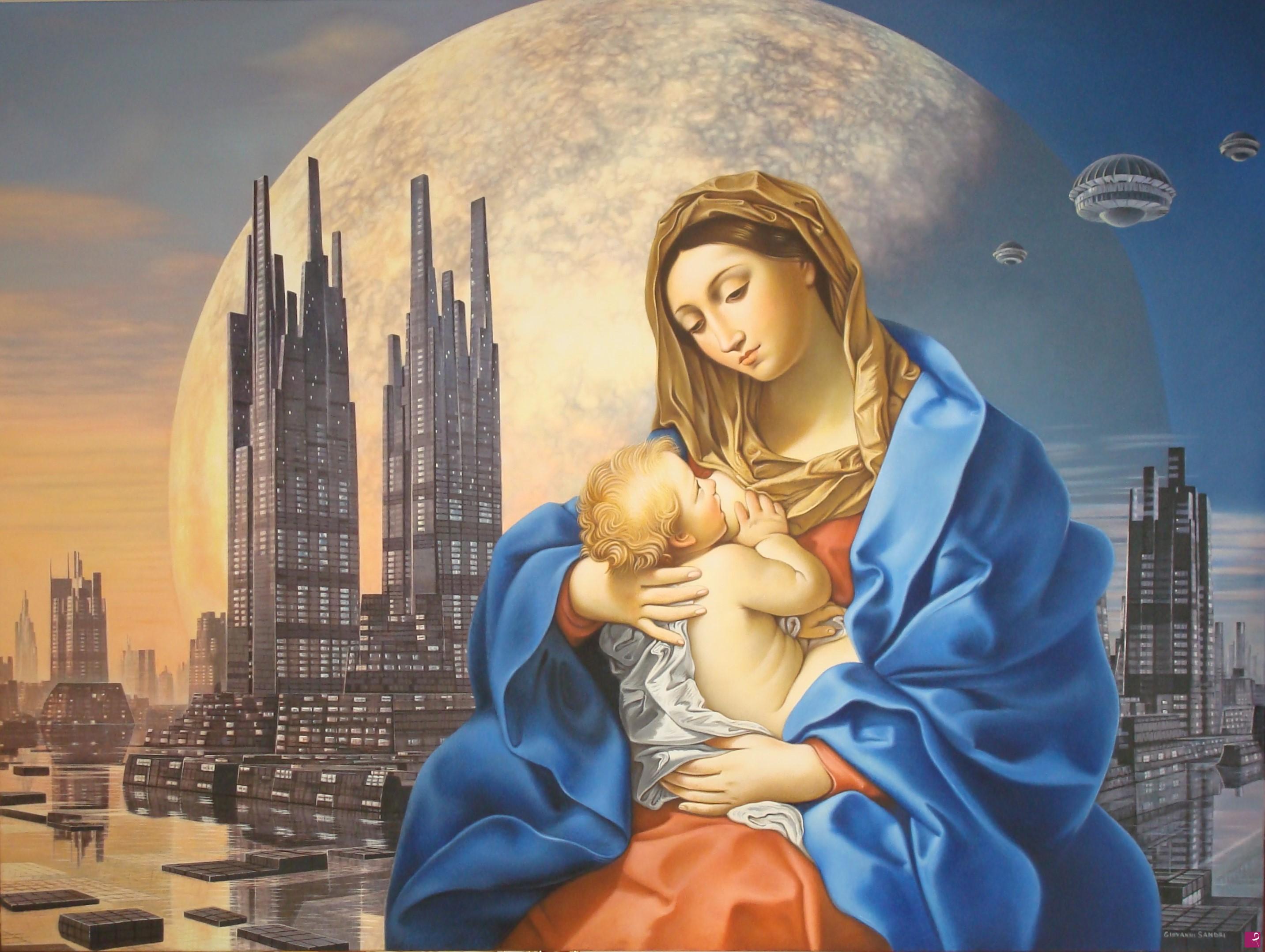 quadri in vendita online - Madonna nel futuro