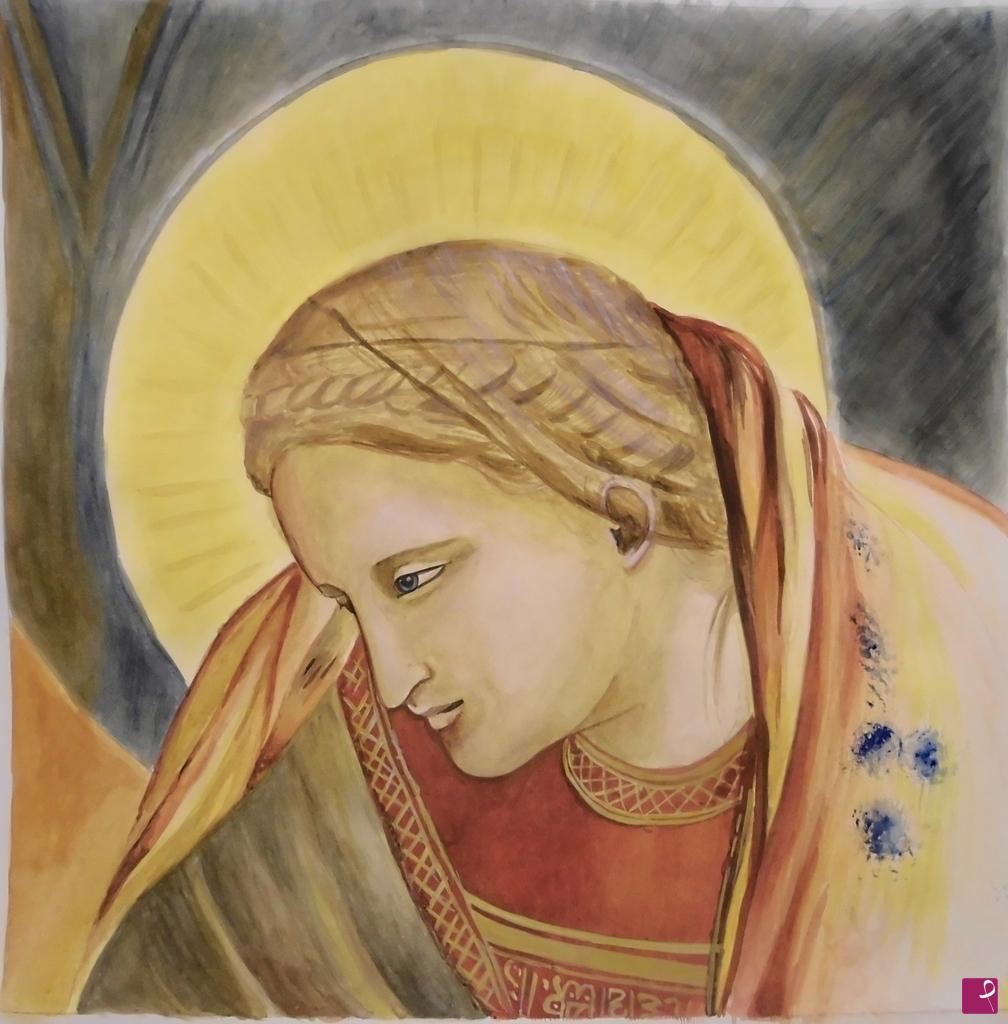 quadri in vendita online - Madonna nella Cappella degli Scrovegni
