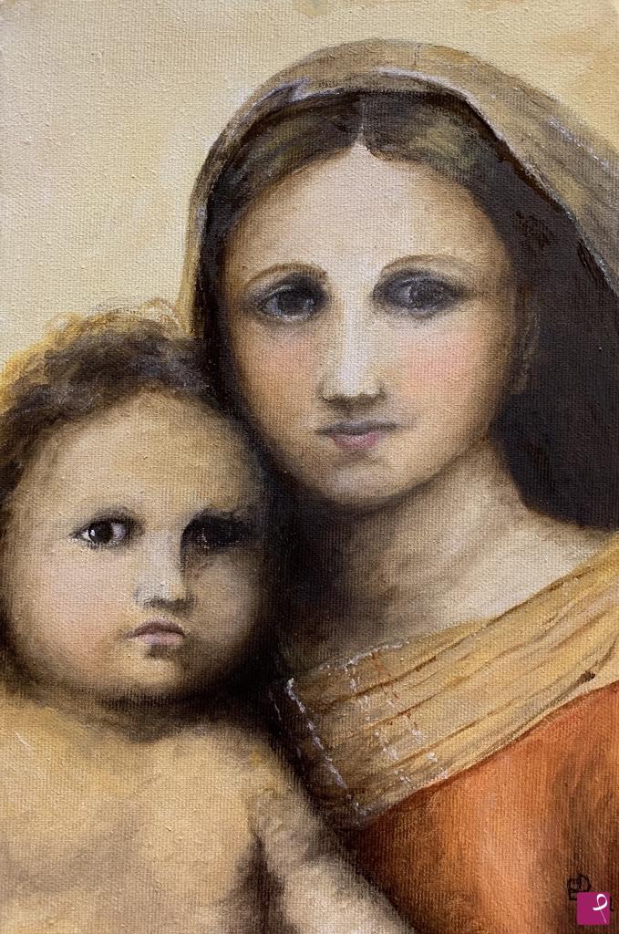 quadri in vendita online - Madonna Sistina - dettaglio