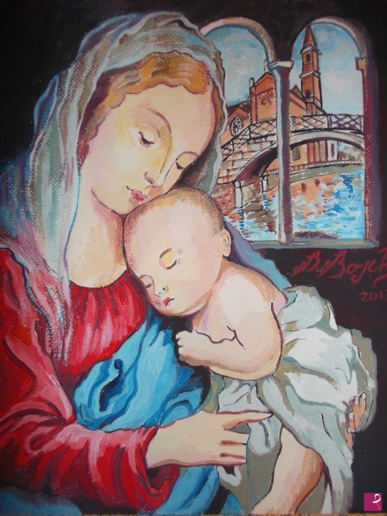 quadri in vendita online - madonna sul naviglio