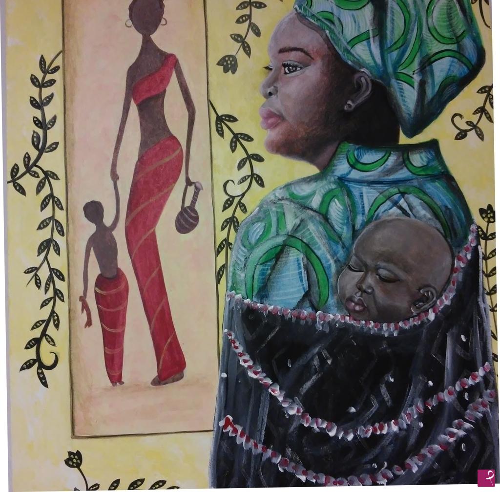 quadri in vendita online - Madre Africana