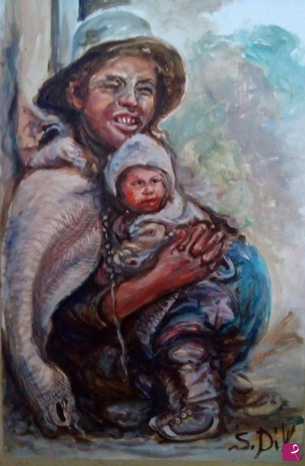 quadri in vendita online - Madre Boliviana