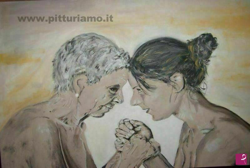 quadri in vendita online - madre e figlia