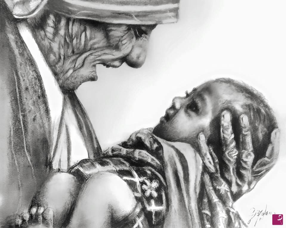 quadri in vendita online - Madre Teresa