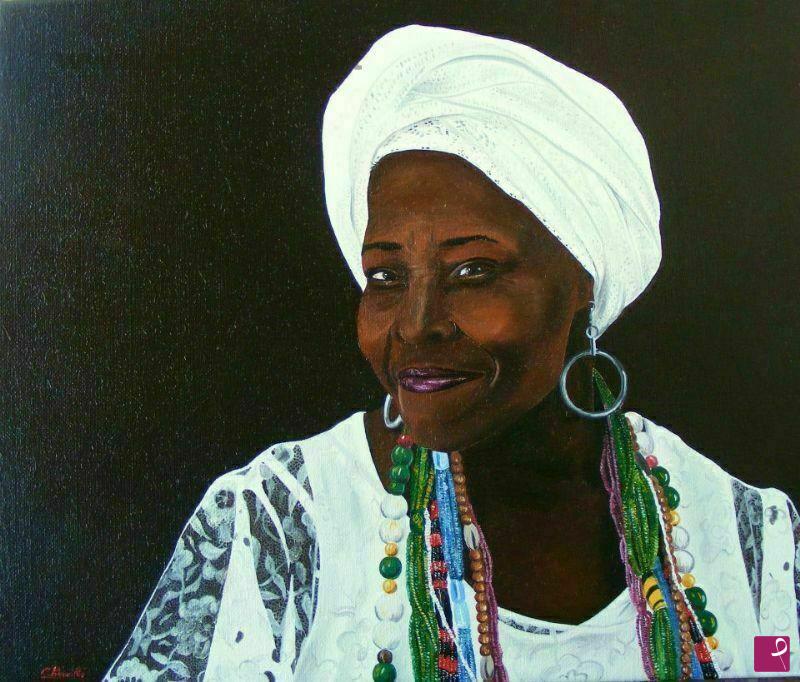 quadri in vendita online - maestra di Candomble, Brasile