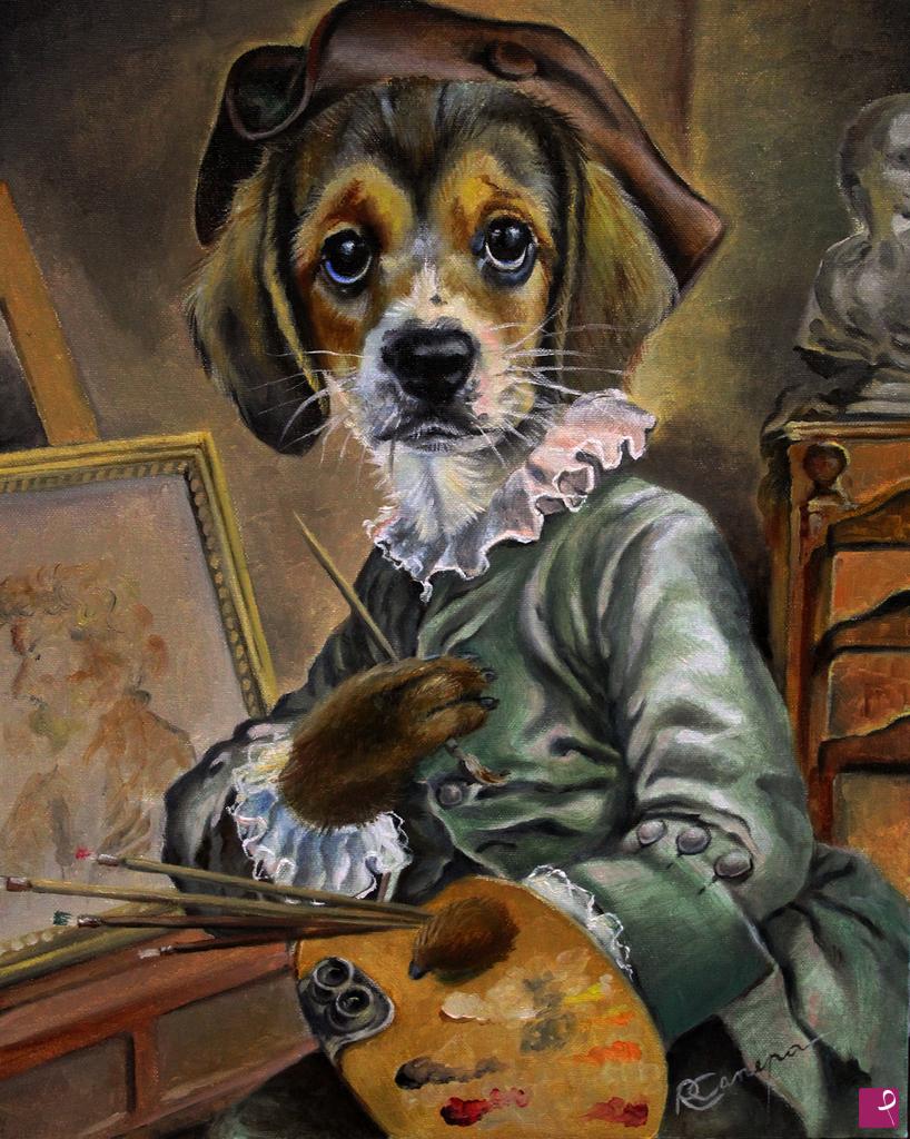 quadri in vendita online - Maestro Beagle