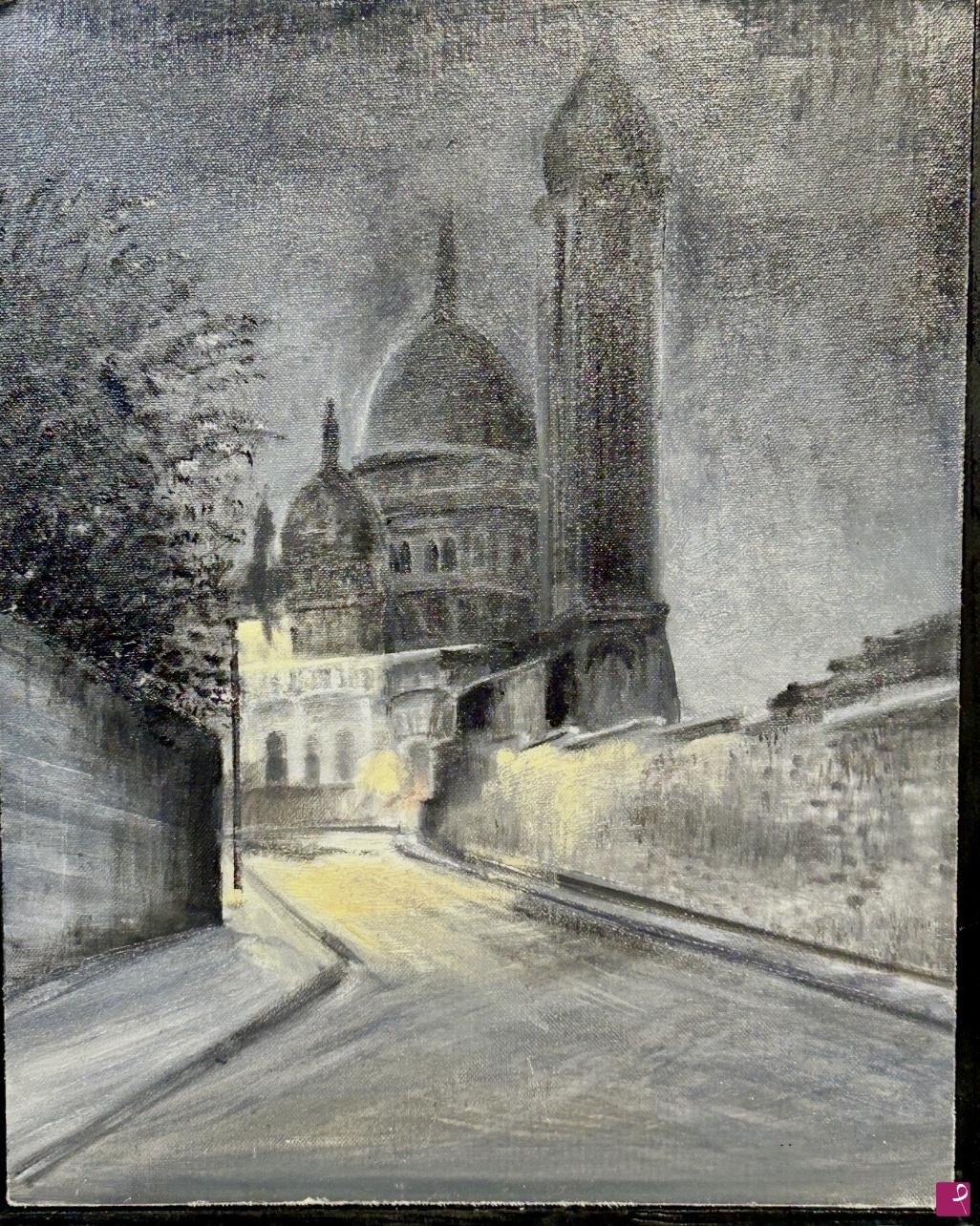 quadri in vendita online - Magica notte a Montmartre 
