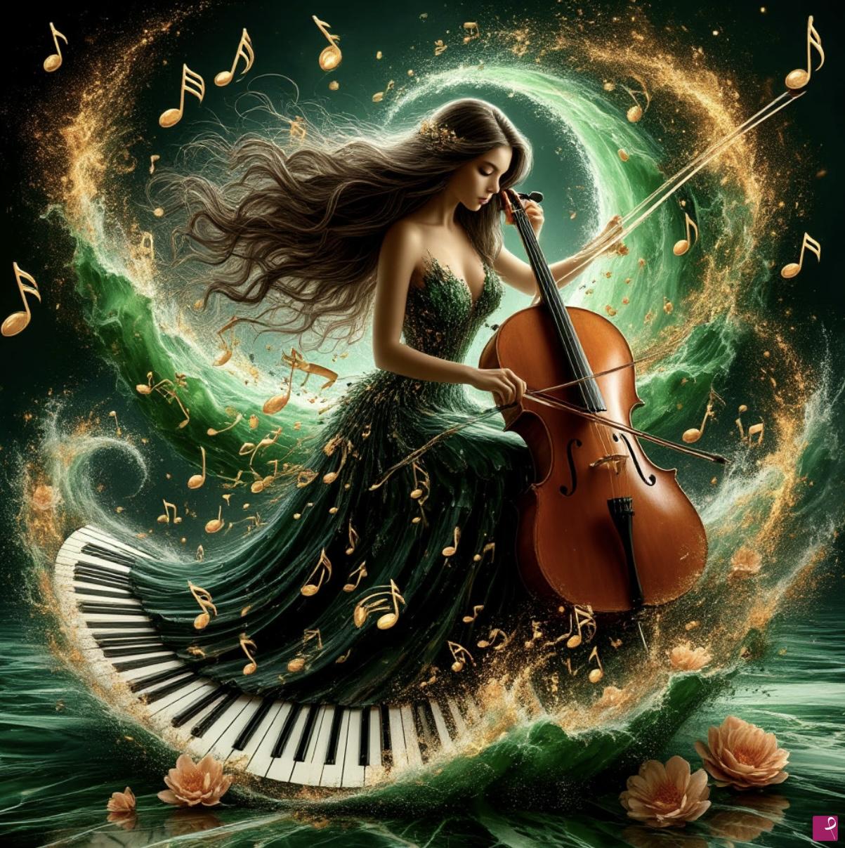 quadri in vendita online - Magical music