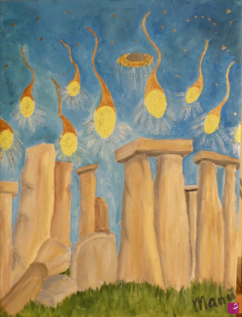 quadri in vendita online - MAGICHE VISIONI SU STONEHENGE