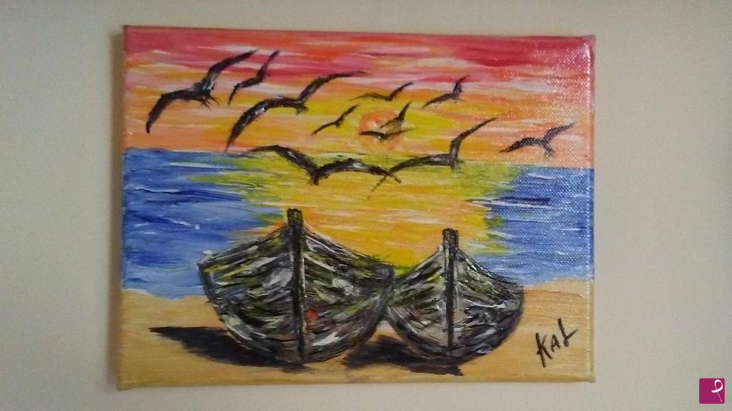 quadri in vendita online - Magnifico tramonto