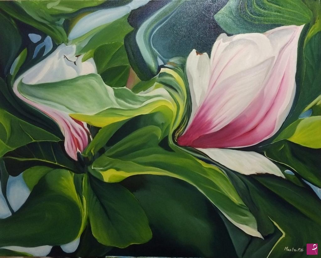 quadri in vendita online - Magnolia dinamica