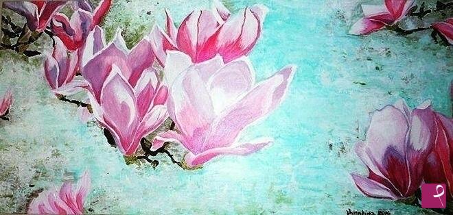 quadri in vendita online - Magnolia giapponese