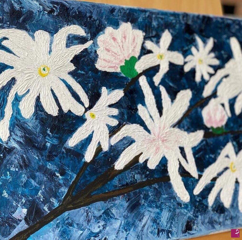 quadri in vendita online - Magnolia stellata