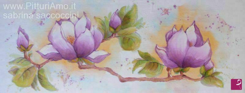 quadri in vendita online - magnolia stellata n.2