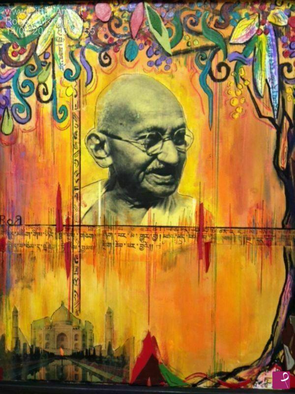 quadri in vendita online - Mahatma Gandhi