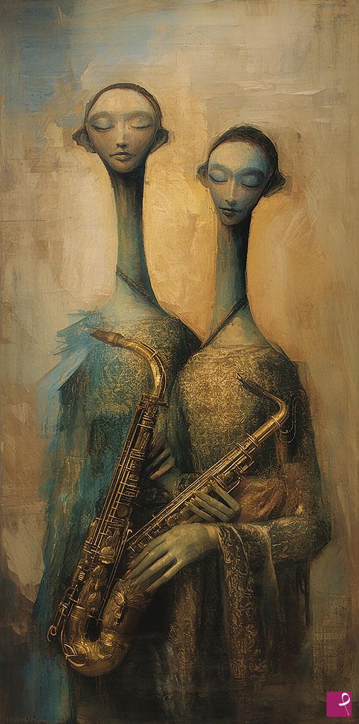 quadri in vendita online - Making music - 16