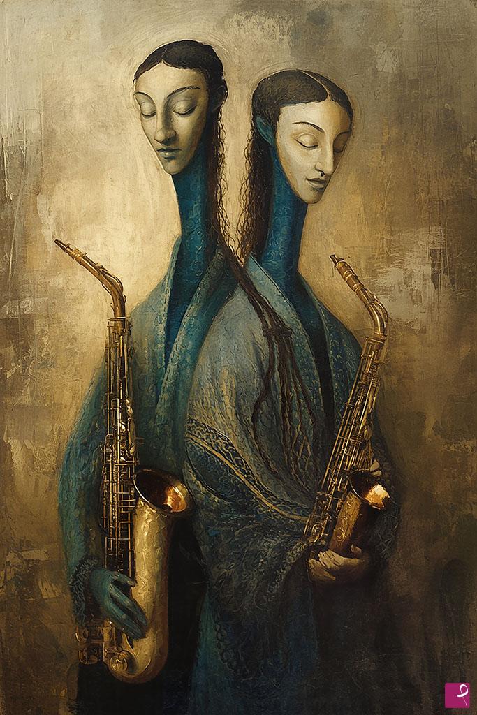 quadri in vendita online - Making music - 24