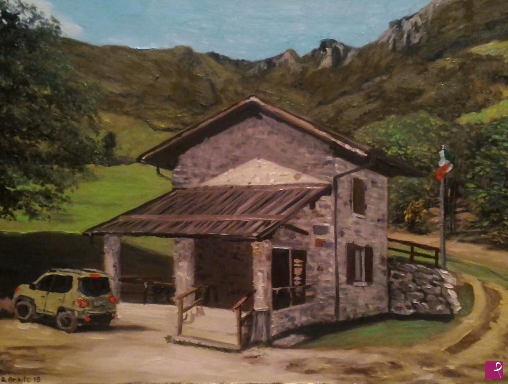 quadri in vendita online - Malga punta Larici