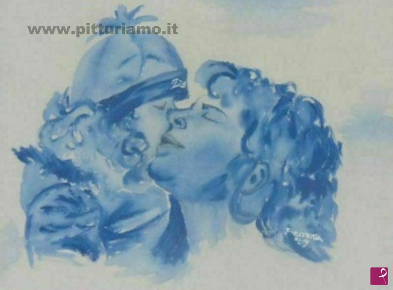 quadri in vendita online - Mamma e figlia