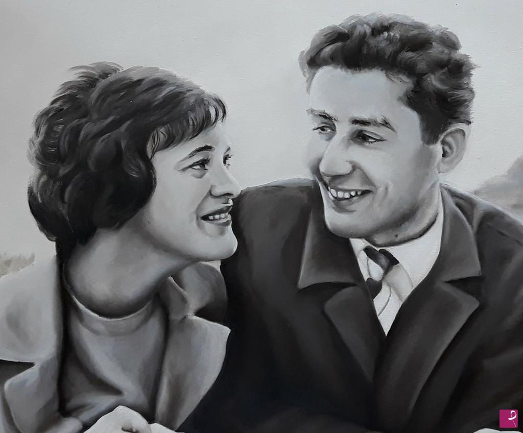 quadri in vendita online - Mamma e papà - buon anniversario