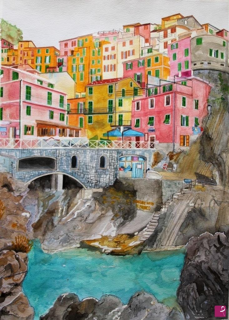 quadri in vendita online - Manarola