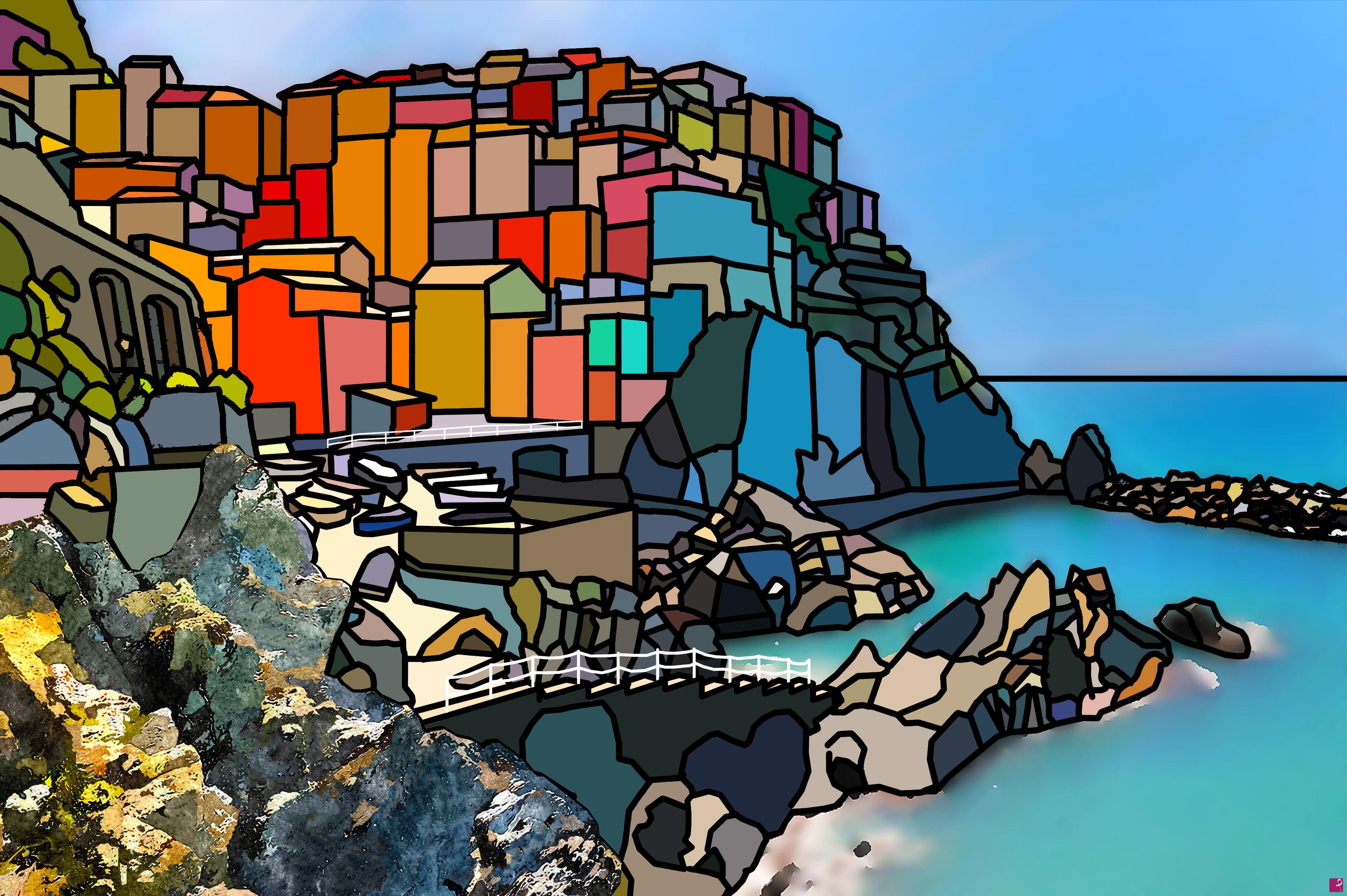 quadri in vendita online - Manarola