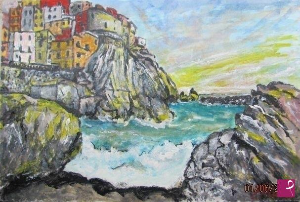 quadri in vendita online - Manarola