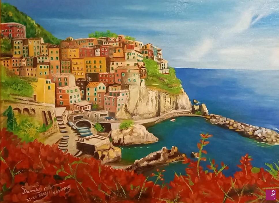 quadri in vendita online - manarola (cinque terre liguria)