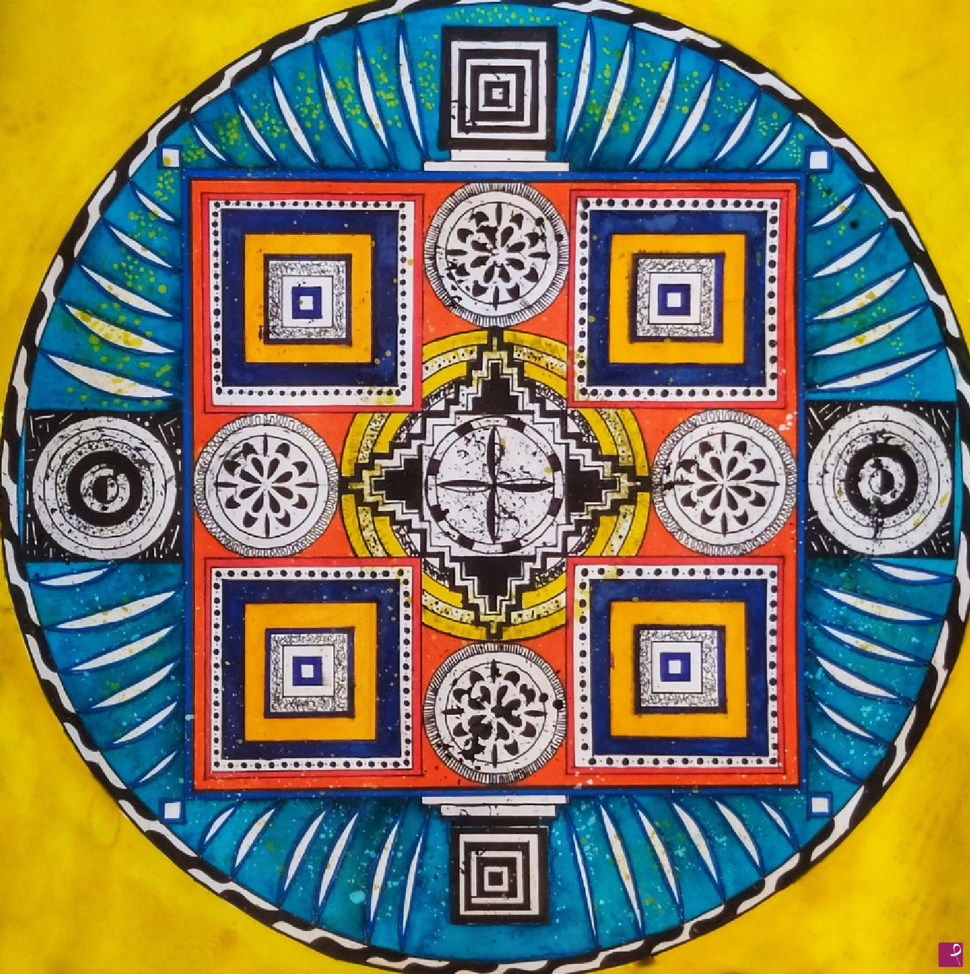 quadri in vendita online - Mandala del respiro infinito