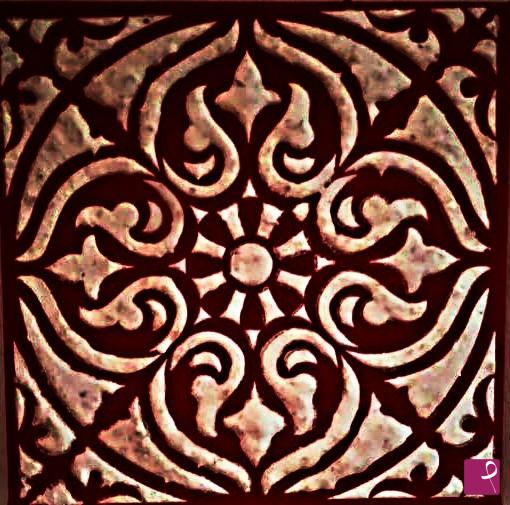 quadri in vendita online - mandala  in  rilievo  con  stucco