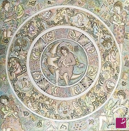 quadri in vendita online - Mandala Luna